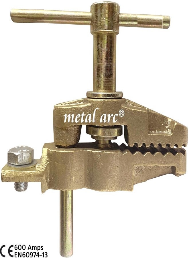 مشبك تثبيت أرضي يدوي للحام من Metal Arc INDUSTRIAL شديد التحمل 600 أمبير، يحمل علامة ISI، مزود بفكي تمساح، ST1BB7L (عبوة من قطعة واحدة) - Image 3